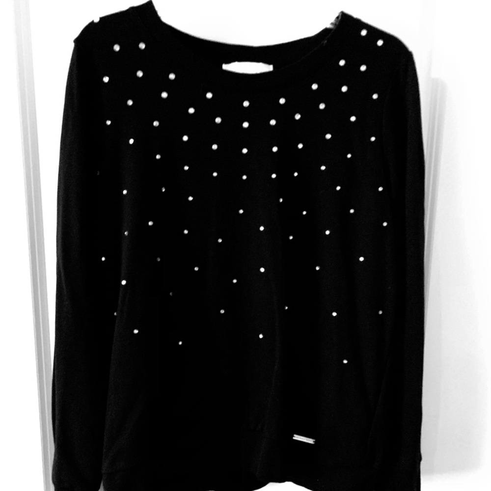Michael Kohs embellished sweater.